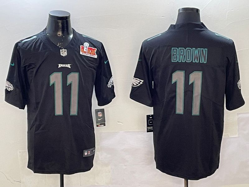 Men Philadelphia Eagles 11 Brown 2025 Nike Fashion Impact Black Limited NFL Jersey style 2